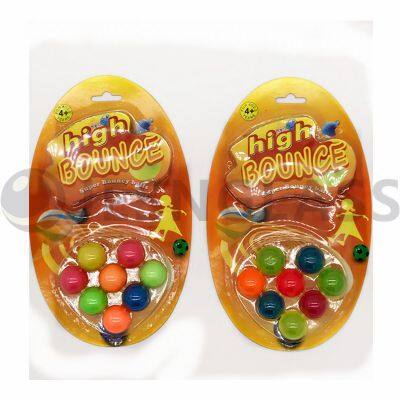 Hot Sale 27MM High Bouncy Ball Children's Toy Rubber Balls Blister Card Package
