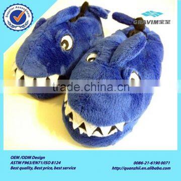 Lovely plush slipper with shark type for winter