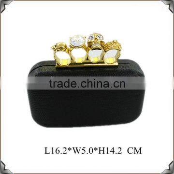 skull knuckle clutch bag dong guan handbags manufacture