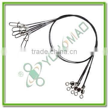 Rolling swivel with Nice snap and wire leader fishing tackle accessories