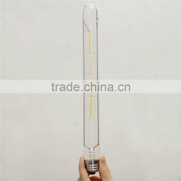 LED Filament Long Tube Bulb T30 - 6W White E26 E27 Medium Base to Replace 60-70W Tungsten Tube Incandescent Bulbs