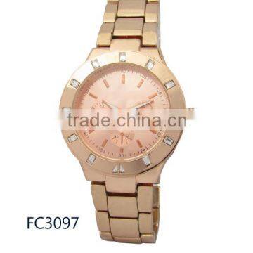 2016 wholesale water resistant stainless steel watch case, lady watch