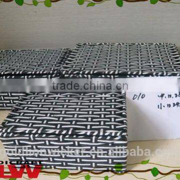 set of 3 paper box with lid ,grey cheap basket, convenient storage basket,set top box chipset,paper box mod