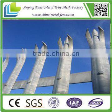 2.0m RAL colour D Section galvanized powder coated palisade fencing