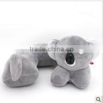 2015 fashion Plush animal u-shaped pillows in car /soft plush animal pillows