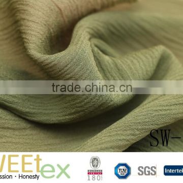 shaoxing textile 50D 100% viscose silky yoryu crepe chiffon fabric