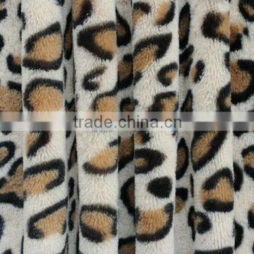 leopard pattern plush toy fabric wholesale