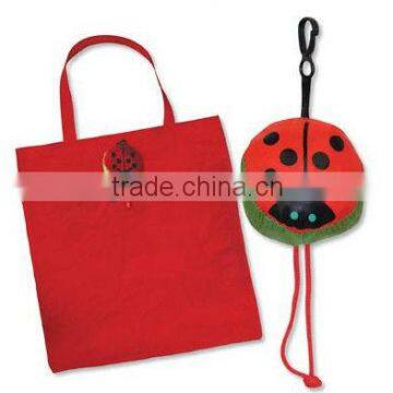 2016 Promotional Eco Nylon/PU/PVC/Canvas/Cotton Foldable Shopping Bag - Lady Bird