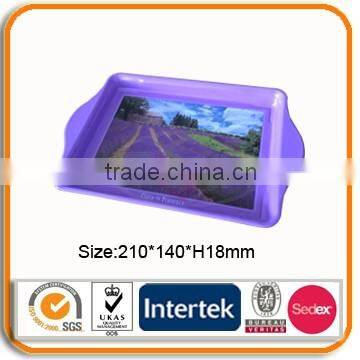 Rectangular metal tin tray