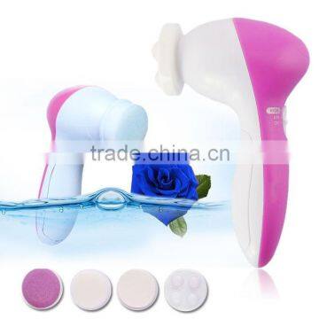 Skin Care Beauty Facial Brush Massager Scrubber 5 in 1 Electric Face Clean Brush photo-2