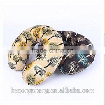Velvet Digital Printing U Shape Memory Foam Neck Pillow for Nap and Travel photo-3