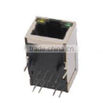 Shielded RJ45 Transformer Jack with LED