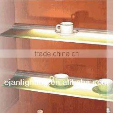 China Supplier Aluminum Glass Light Shelf With