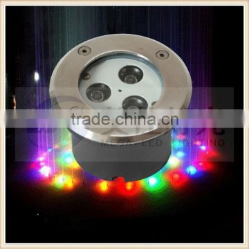 3 x 1W rgb color outdoor 12v led path lights