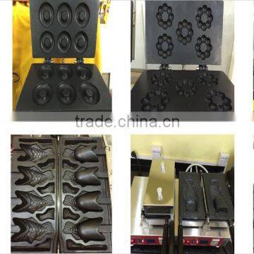 Single Head Gas 220v 2 Pcs Rectangle Red Bean Belgium Waffle Cake Maker photo-4