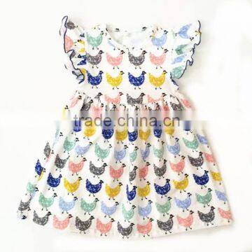 Cute baby dress girls summer dress chicken summer dress patterns kids