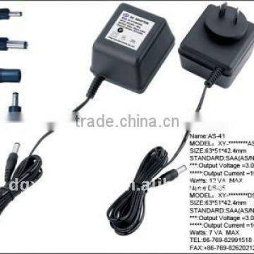 AC adapter 240V 50HZ with SAA approval