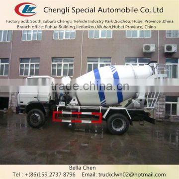 Two axles DONGFENG diesel truck mounted concrete mixer for sale