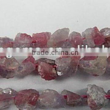 AB grade natural rough red tourmaline chips