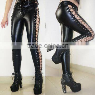 pants women Faux Leather leggings