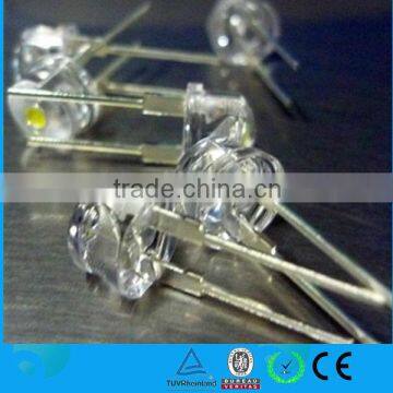 high brightness 8mm straw hat led diode light