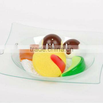 disposable two layer plastic dish