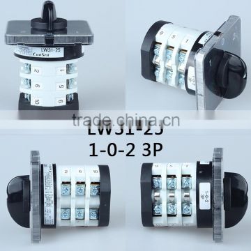 LW31-25 1-0-2 3P 25A 3 pole custom 5 positions rotary switch                        
                                                                                Supplier's Choice