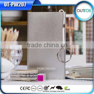 Aluminum case li-polymer battery power bank 5000mah