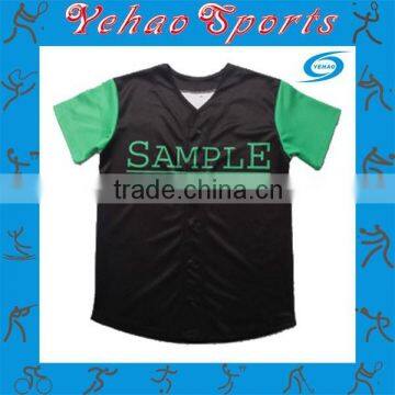 100%Polyester Sublimation Baseball Jersey