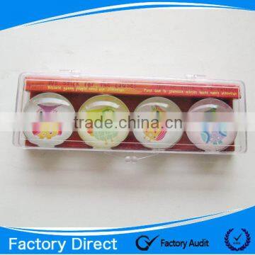 Home decorative crystal glass fridge magnet/custom round fridge magnet