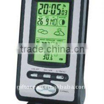 digital LCD radio controlled clock,weather forecast lcd clock