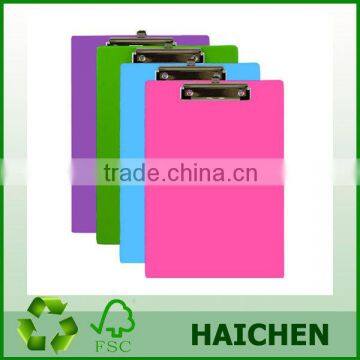 colorful A4 PVC single/double plastic clipboard