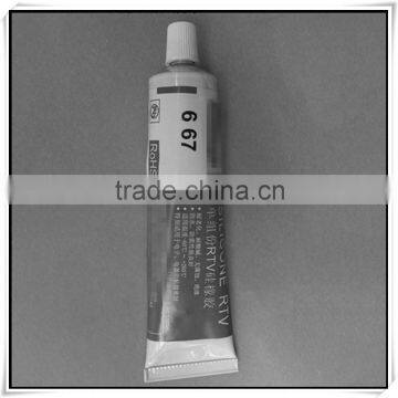 special glass cement/ non-toxic glass A single dose of silicone sealant