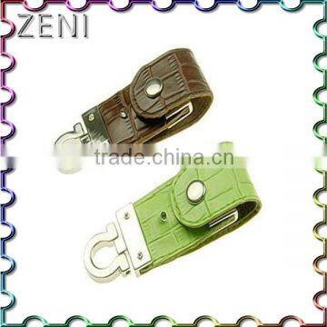 customized logo promotional memory sticks leather case usb flash drive