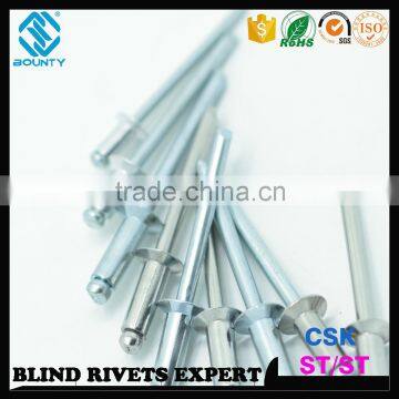 DIN7337 STEEL RIVET BODY STEEL MANDREL CSK STEEL STEEL RIVETS photo-3