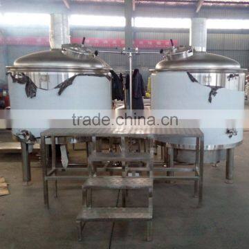 1000L direct fir heating two-tank beer brewery equipment for sale