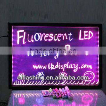 1.3cm frame thickness led writing board/CE&RoHS led writing board