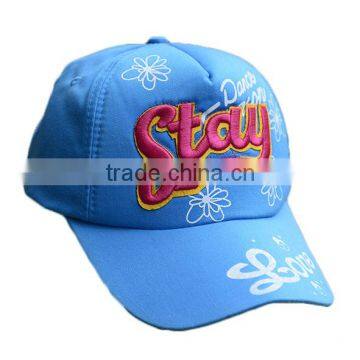 Top quality embroidered promotion 5 panel custom baseball cap