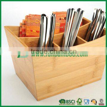 Bamboo kitchen cultery box ,bamboo kitchen utensils