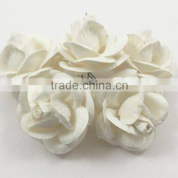 WHITE, Large Handmade Mulberry Paper Flower, Wedding Party, Scrap-booking Crafts R60