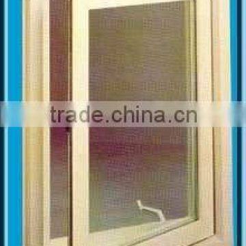 beige incasement crank window