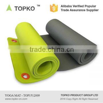 Wholesale High Quality Eco - friendly Custom Printed NBR Yoga Mat with Hole to Hang Up