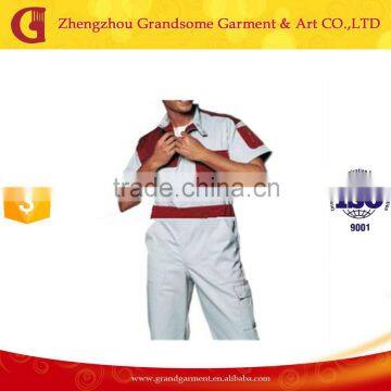 100% cotton short sleeve coveralls