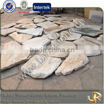 Natural slate tumbled flagstone walkway
