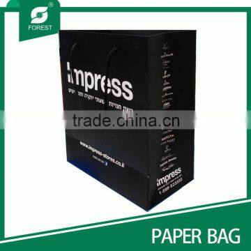 BLACK PAPER BAG WITH ROPE HANDLE photo-5