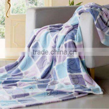 100% polyester soft coral fleece blanket for bedding/ travel