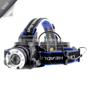 2000LM XM-L T6 LED Headlight Head Light Lamp Zoomable + 2x Battery+ Charger flashlight