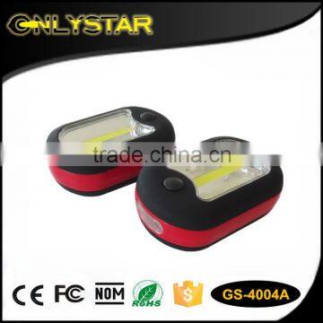 Onlystar GS-4004A cob+3 led plastic flashlight outdoor ultra bright emergency camping led light