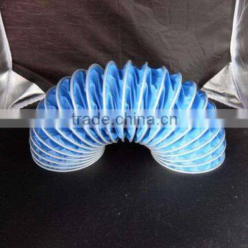 Blue air conditioning pvc air duct pipe flexible air duct