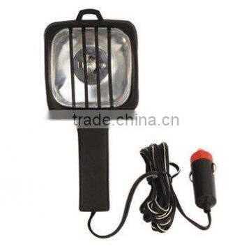 DC12V 4Inch Portable Halogen Spotlight Working